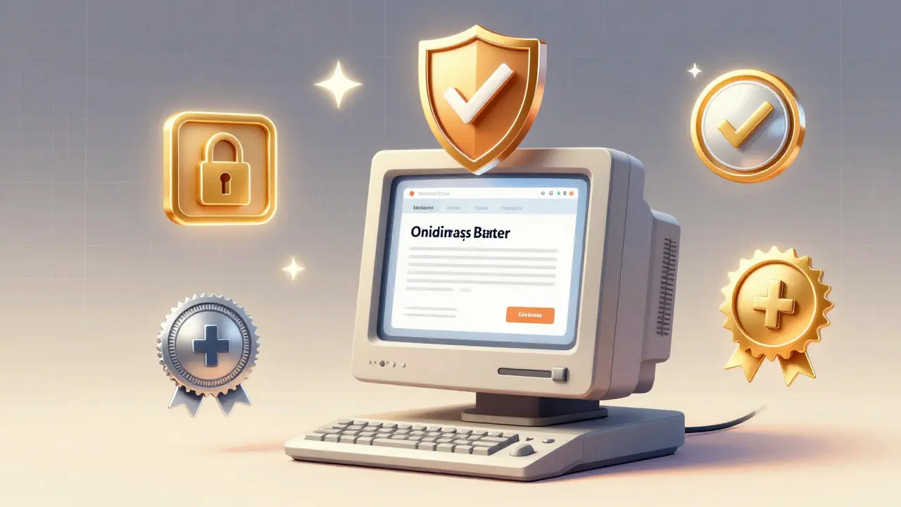 Secure verified online pharmacy interface
