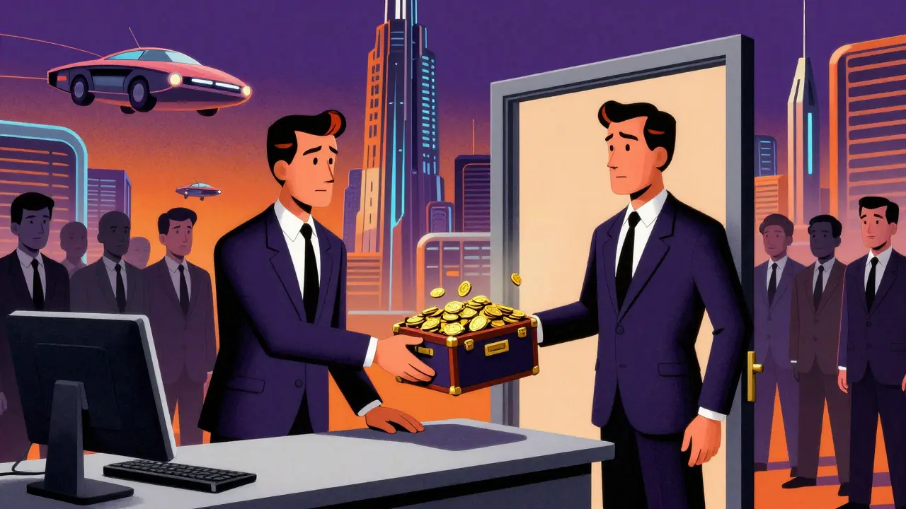 Corporate executives exchanging money to block generic drug competition